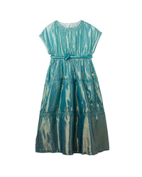 Robe d'exception longue en soie - Bleu Pastel
