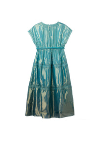 Robe d'exception longue en soie - Bleu Pastel