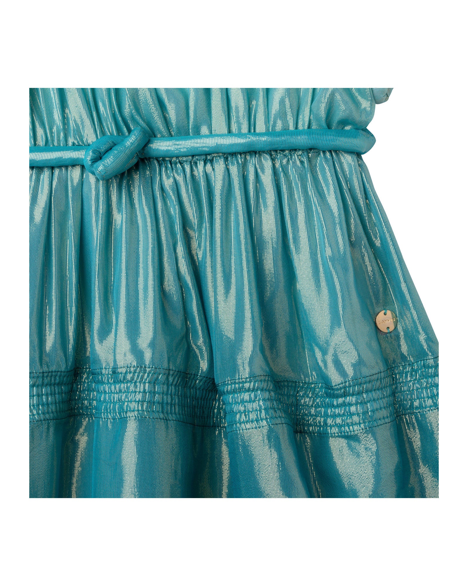 Robe d'exception longue en soie - Bleu Pastel