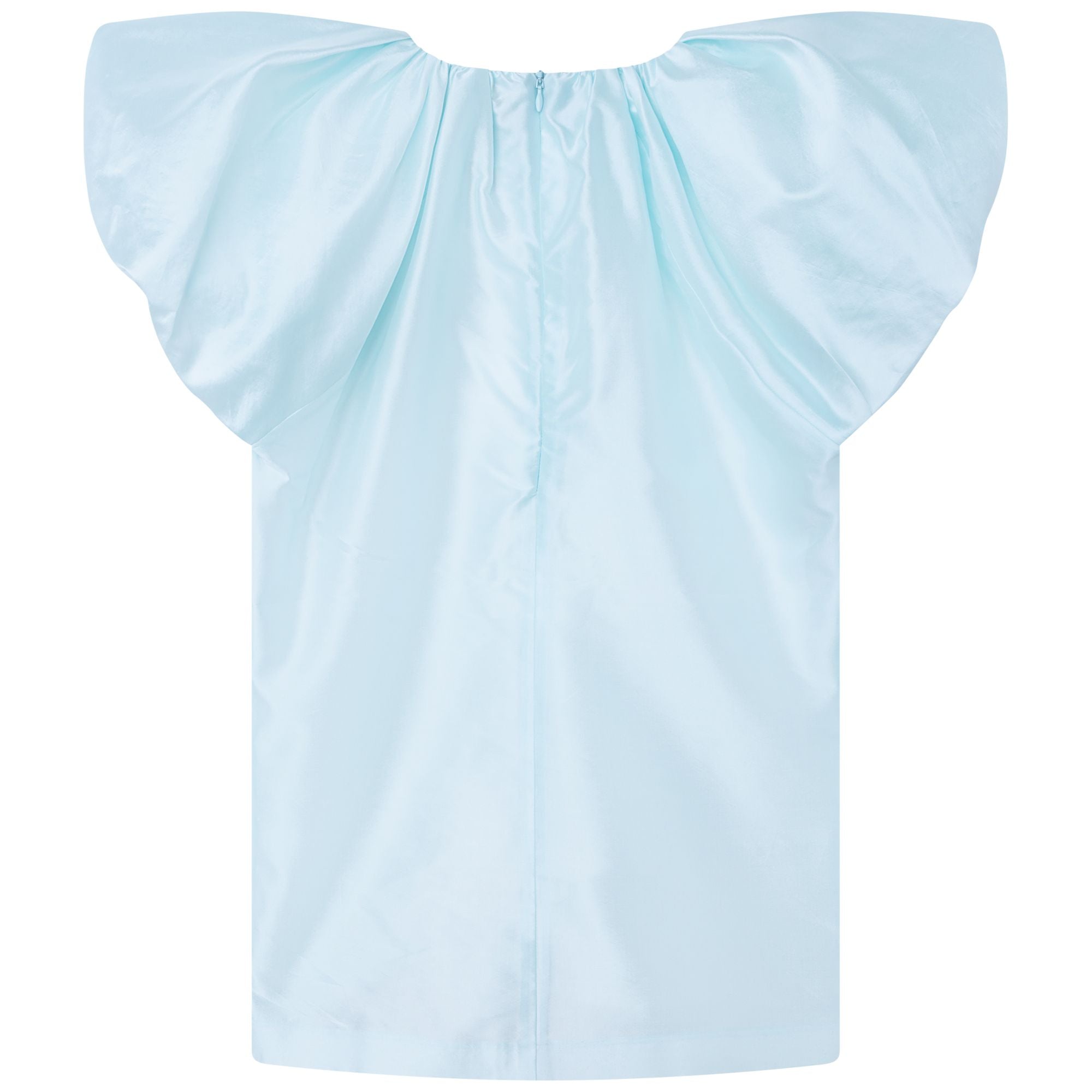 Robe de cérémonie en soie mélangée - Bleu ruisseau