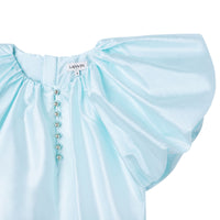 Robe de cérémonie en soie mélangée - Bleu ruisseau