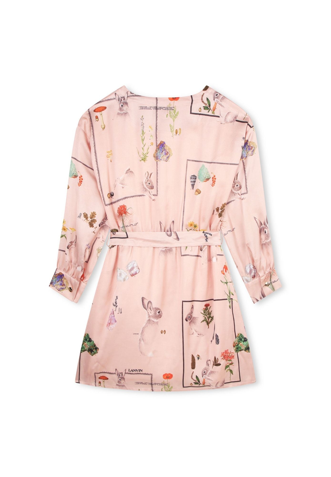Robe ceinturée en satin - Rose Petale
