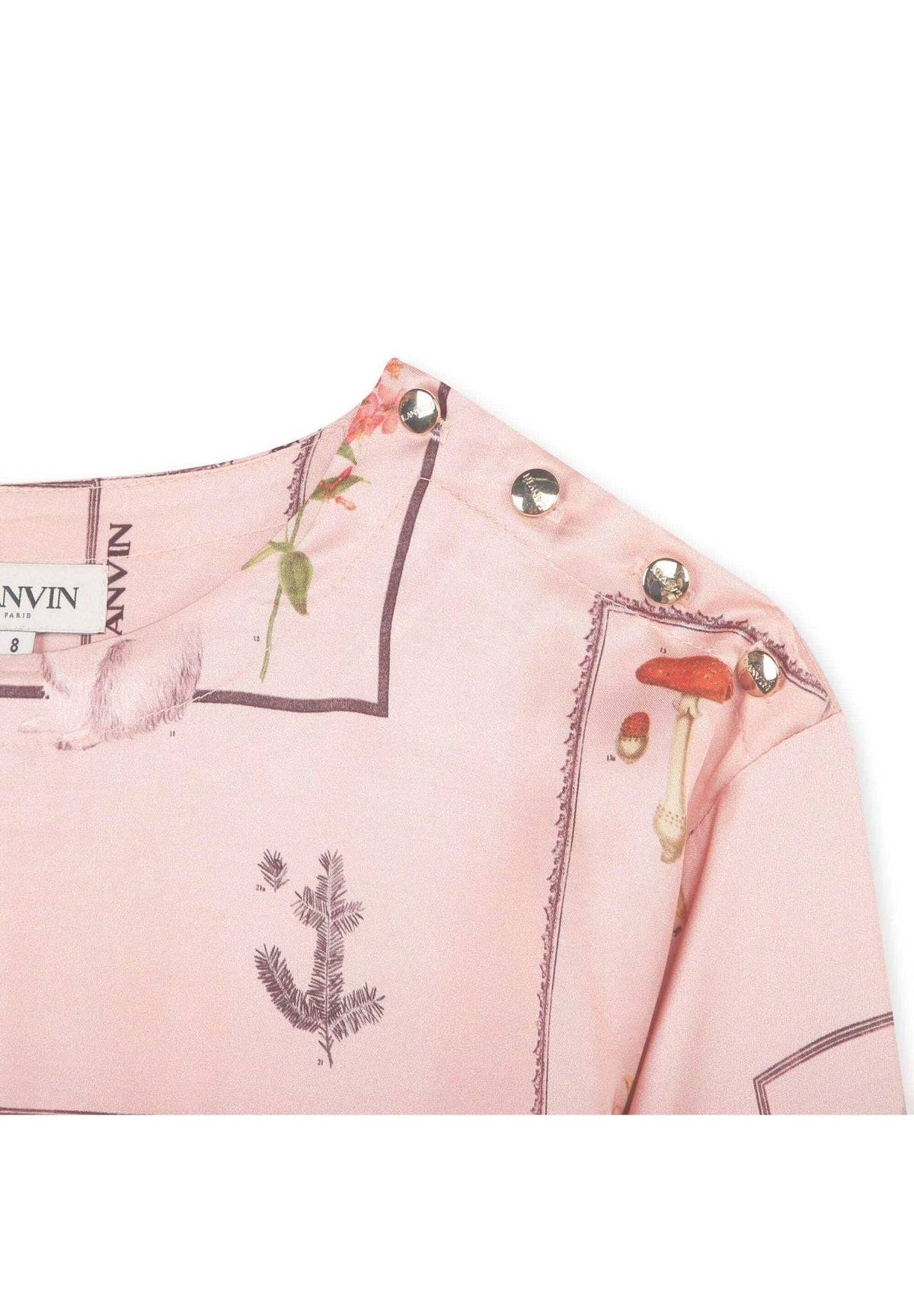Robe imprimée en satin - Rose Petale