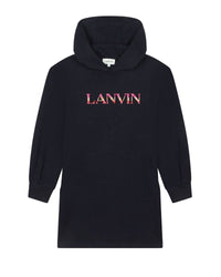 Robe à capuche en coton - Bleu Amiral