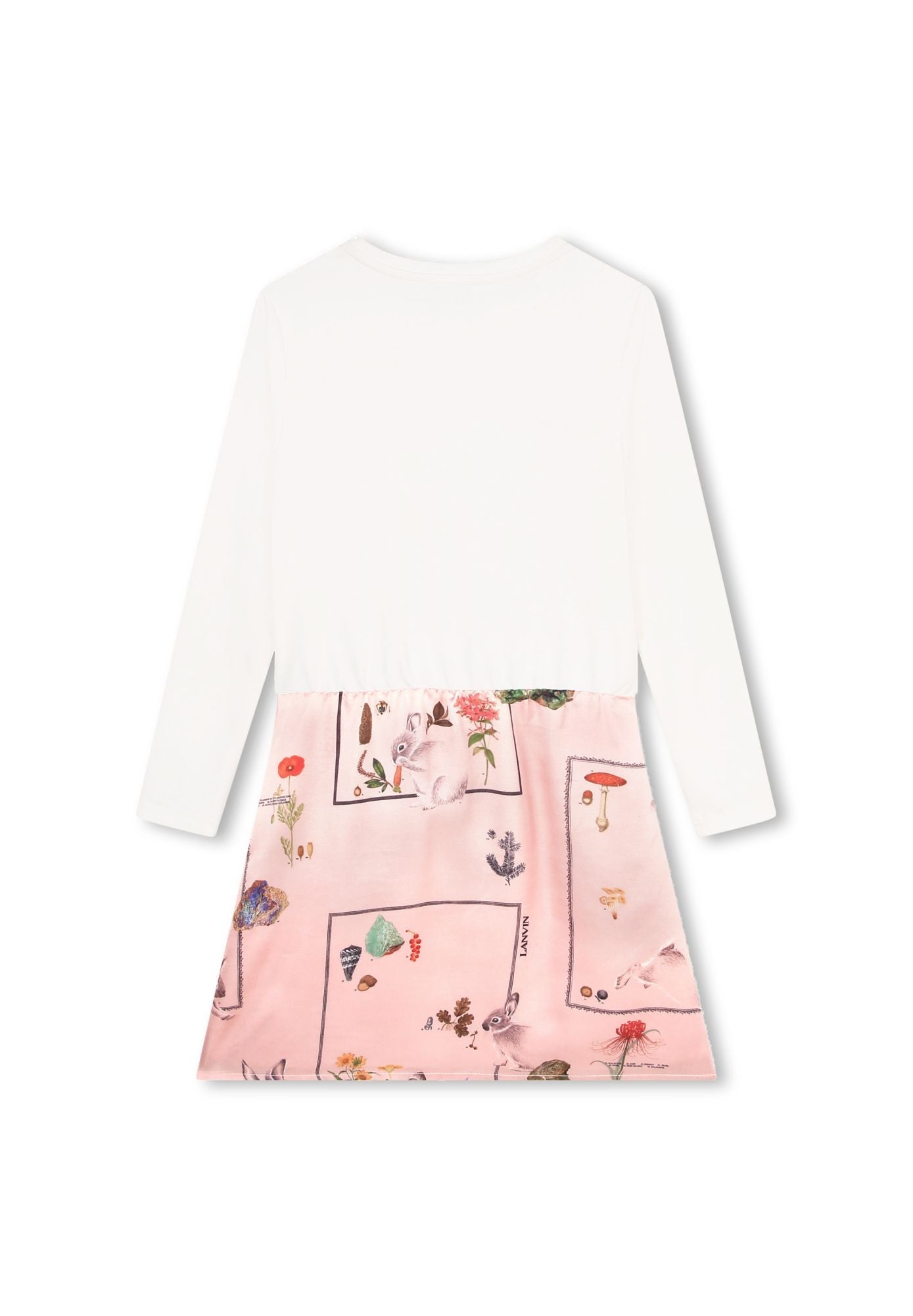 Robe bi-matière - Rose Petale