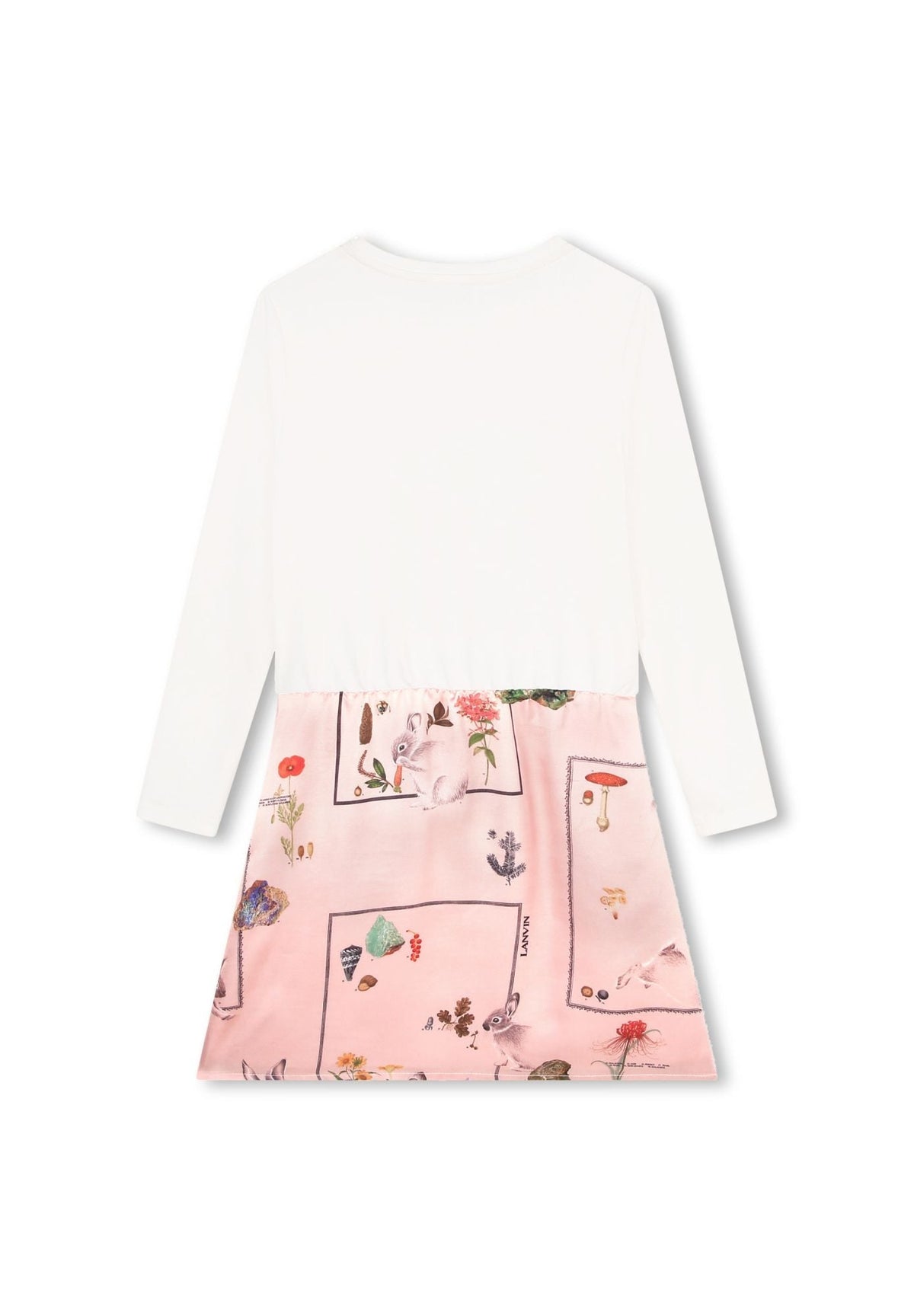 Robe bi-matière - Rose Petale