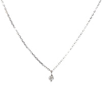 1qty NEW / Collier avec 1 diamant-Blanc