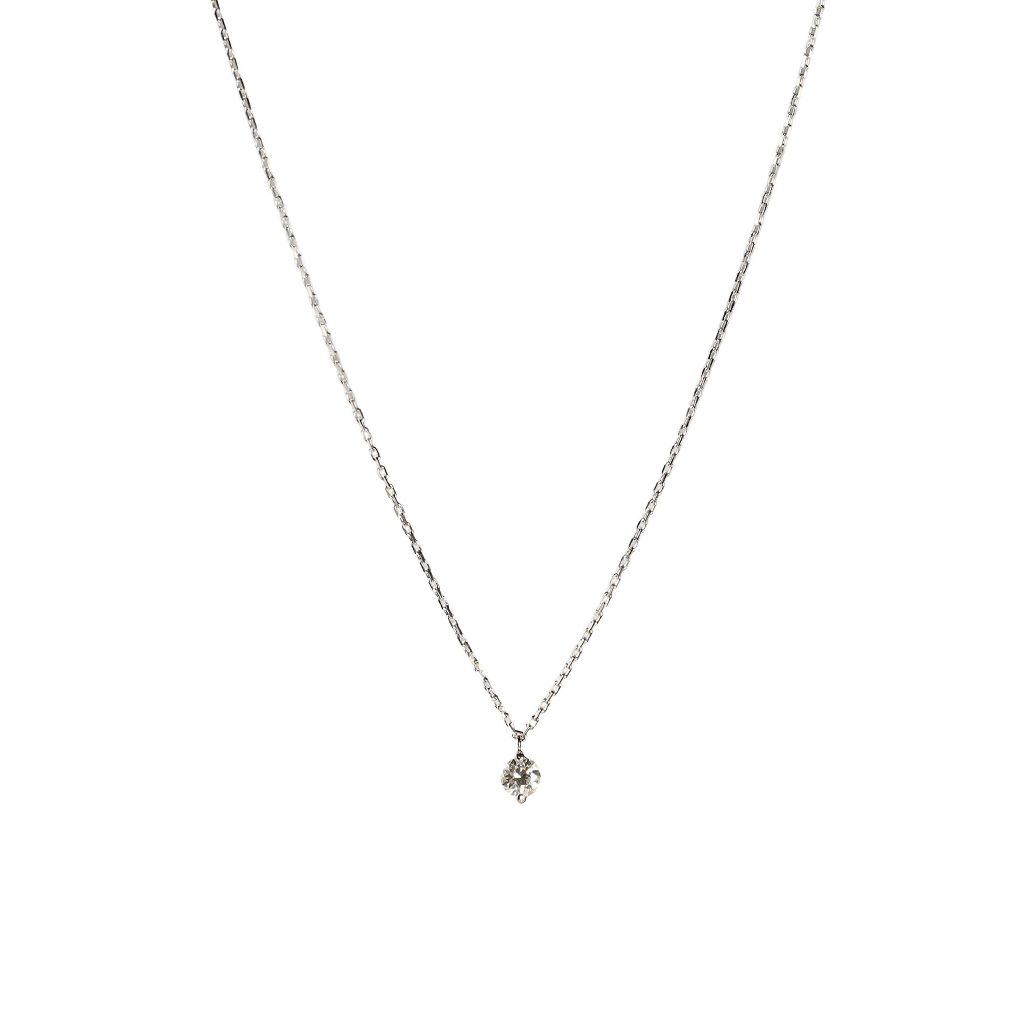1qty NEW / Collier avec 1 diamant-Blanc