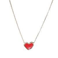Collier pendentif cœur irrégulier - Or Jaune