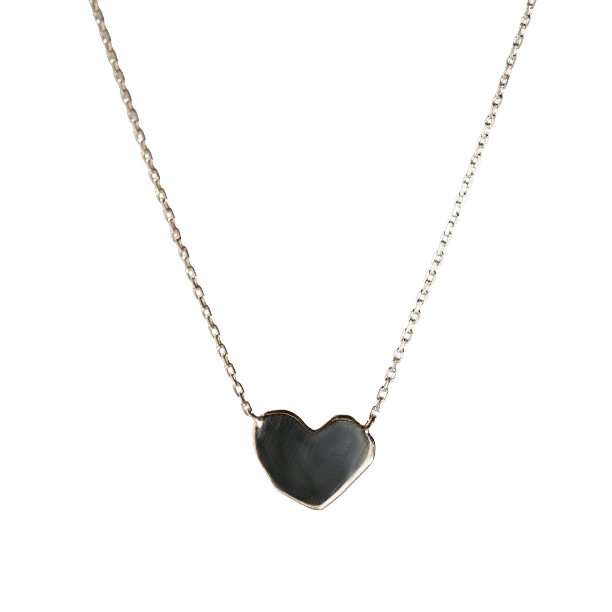 Collier pendentif cœur irrégulier - Or Jaune
