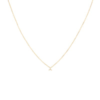 1qty NEW / Collier Trinity 3 diamants -Jaune