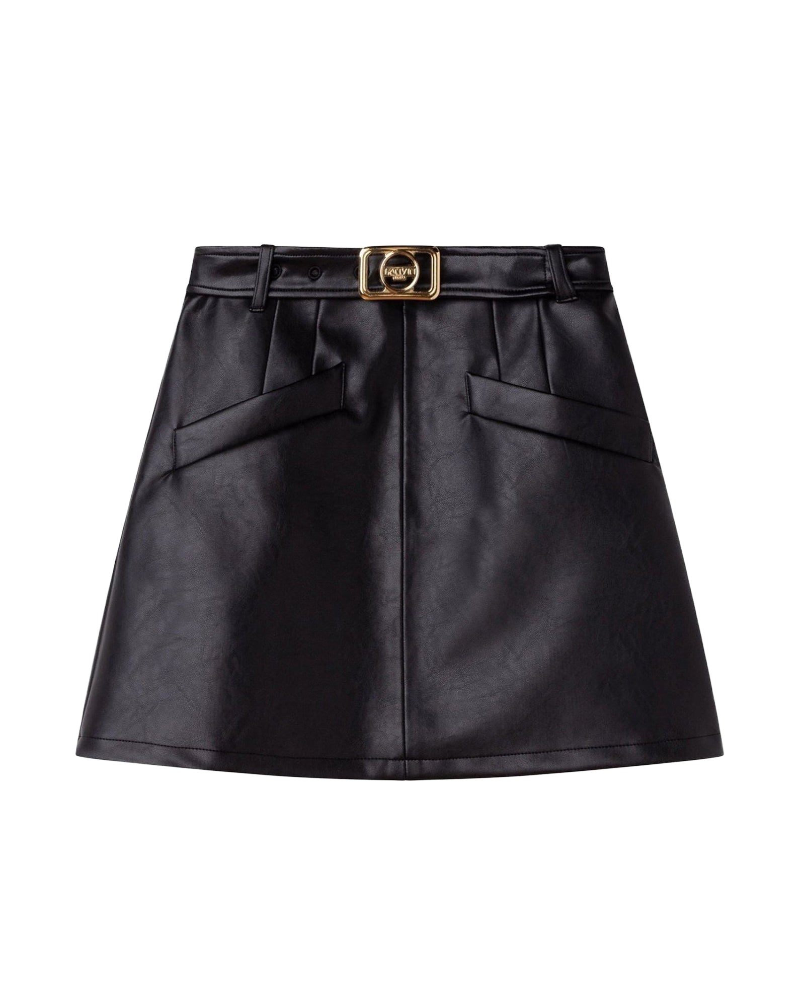 Jupe en tissu avec boucle - Black