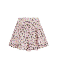 Jupe de cérémonie évasée avec plis - Rose Bonbon
