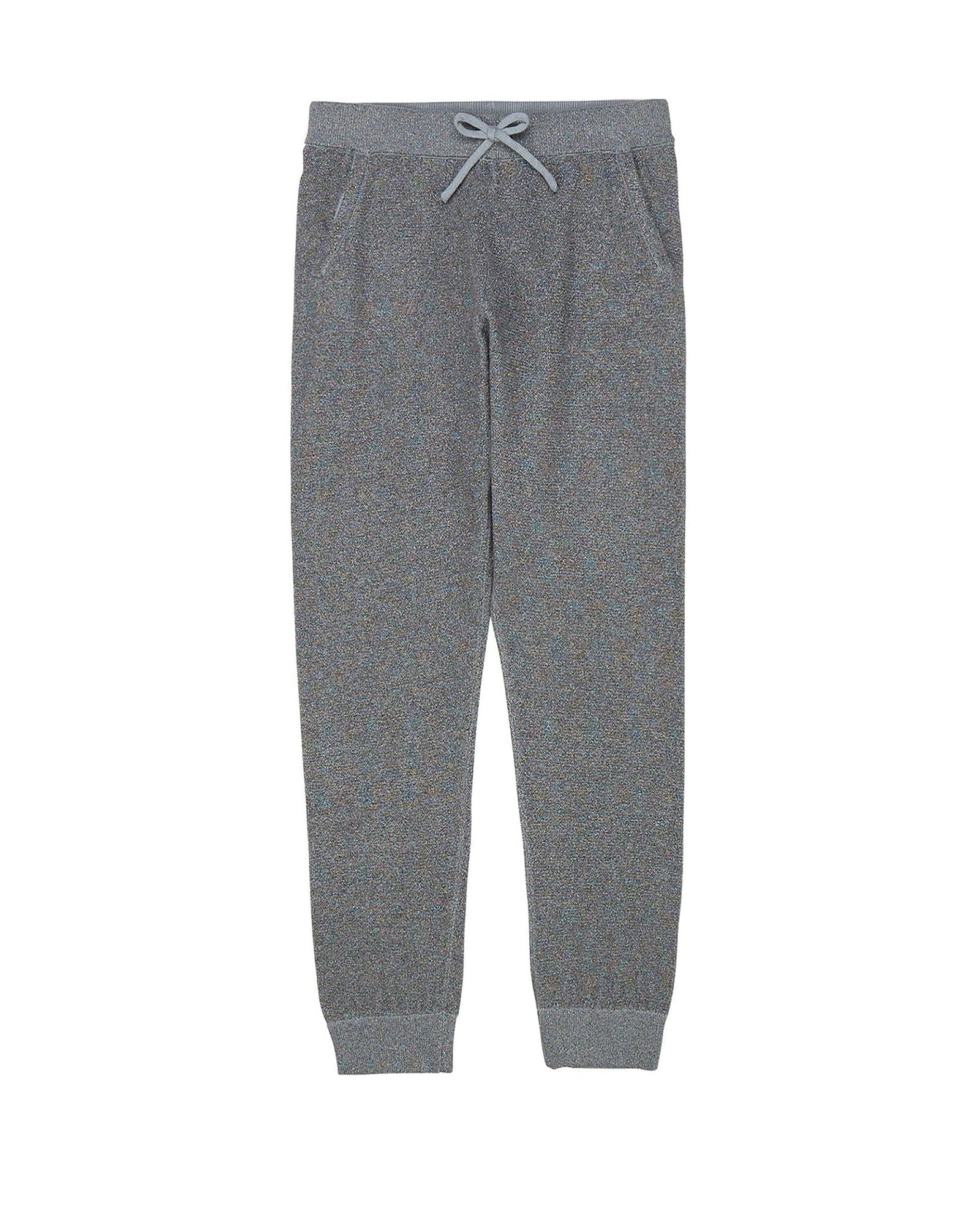 Lurex knitted trousers - Nordic blue