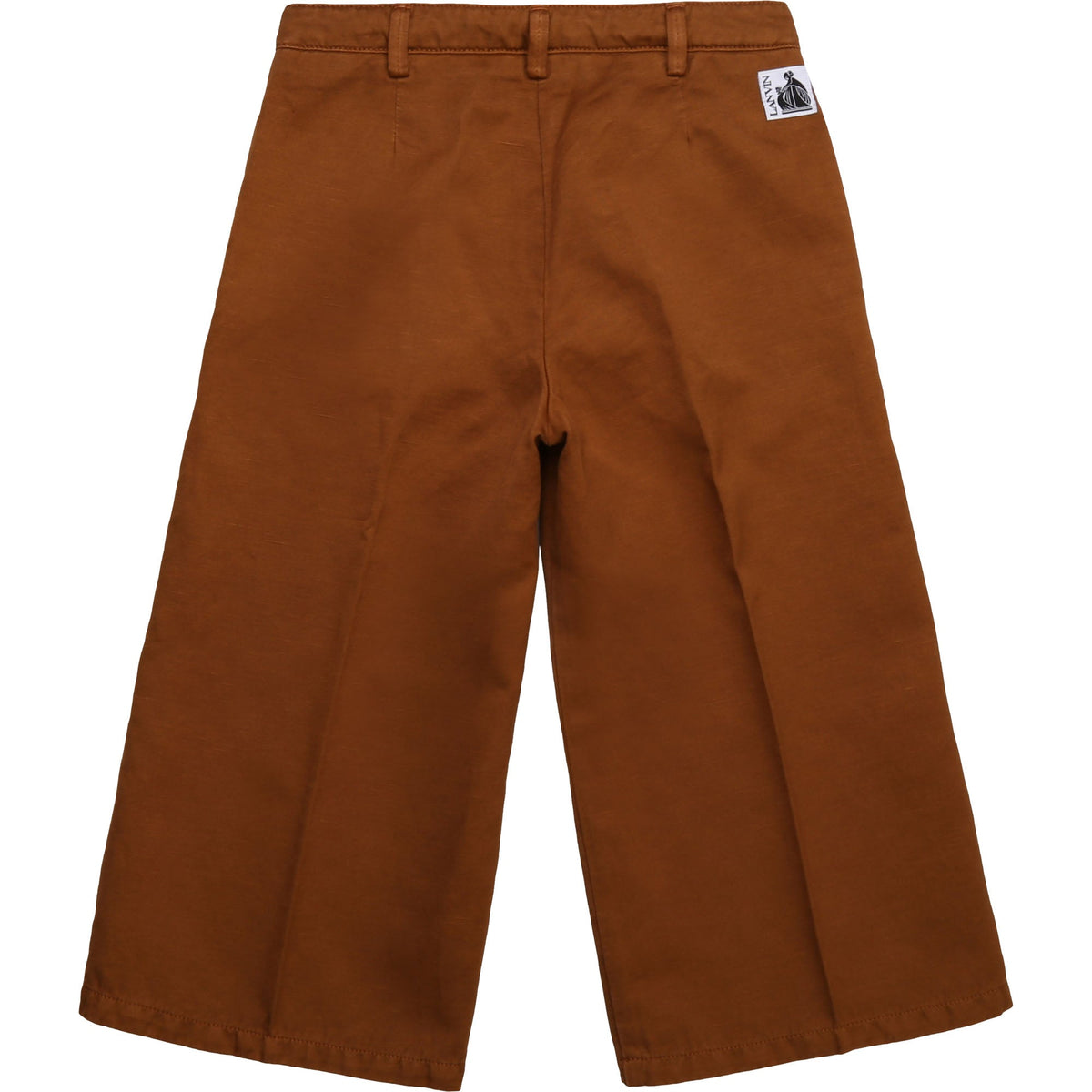 Pantalon évasé en drill 2 poches - Caramel
