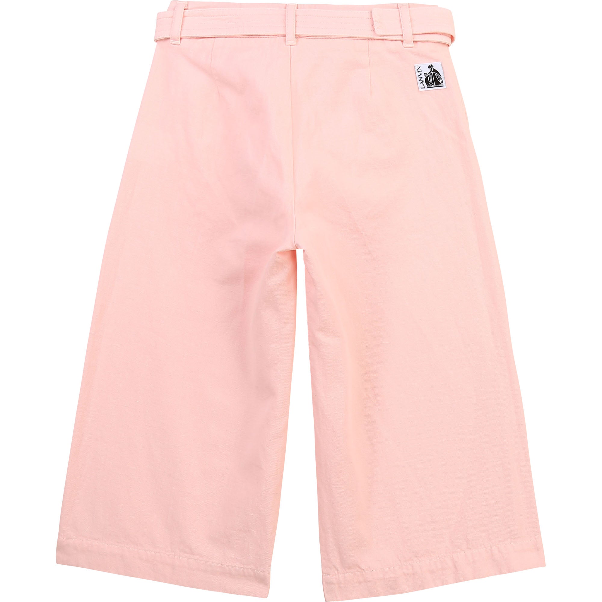 Pantalon large avec taille ajustable en lin mélangé - Englishros
