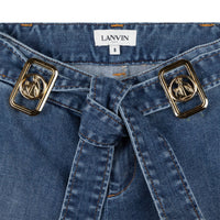 Pantalon large en denim - Denim Blue