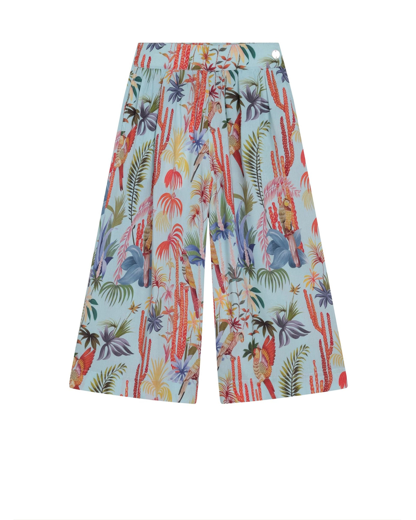 Pantalon à taille élastiquée - Bleu ruisseau