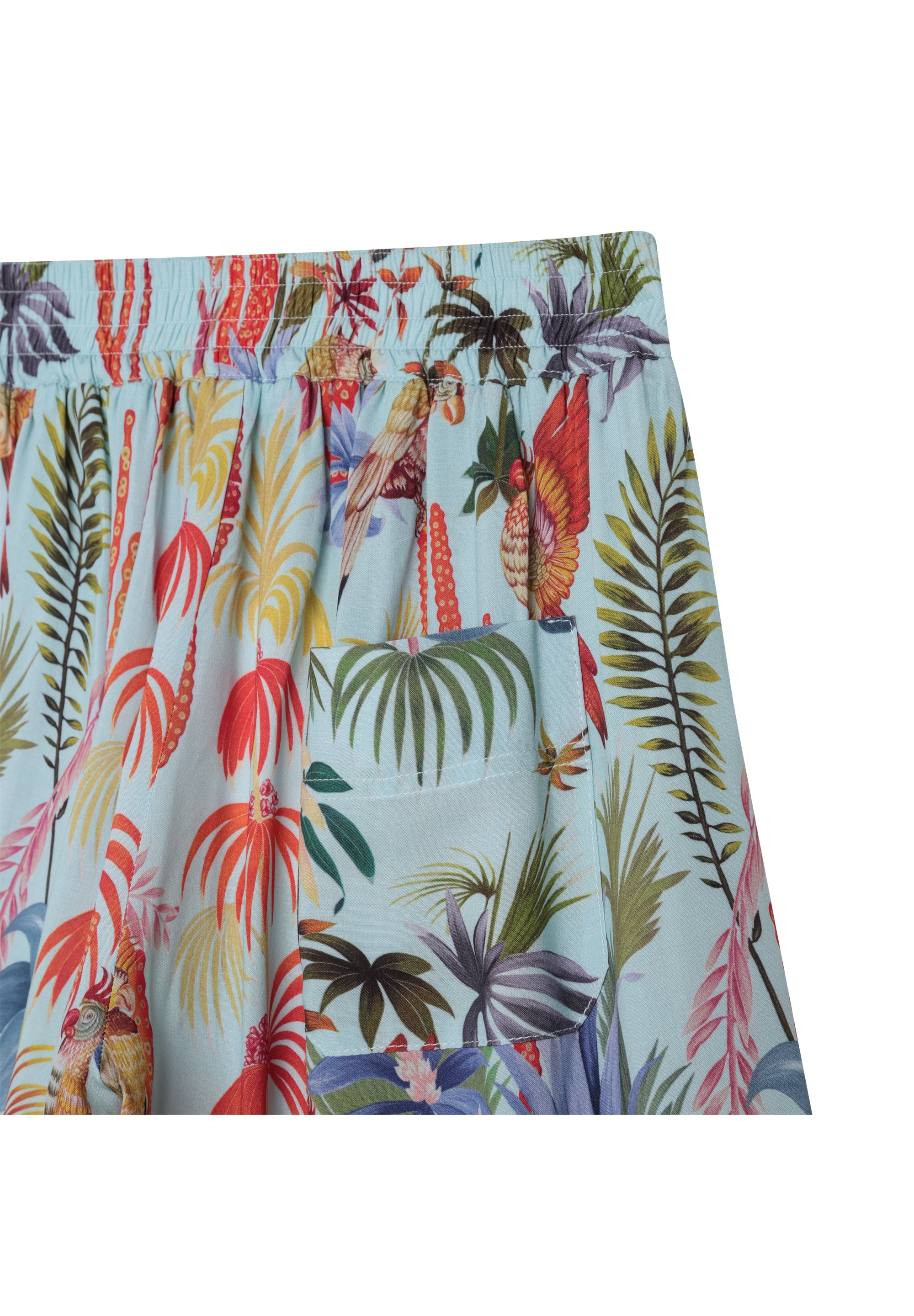 Pantalon à taille élastiquée - Bleu ruisseau