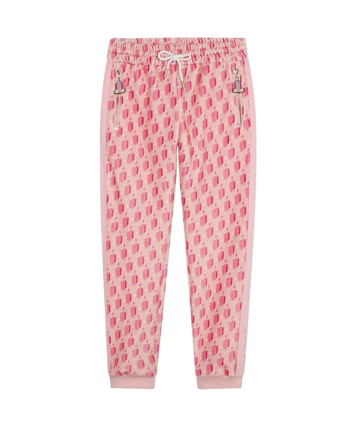 Pantalon de survêtement en velours imprimé - Rose Petale