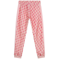 Pantalon de survêtement en velours à imprimé - Rose Petale