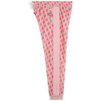Pantalon de survêtement en velours imprimé - Rose Petale