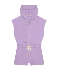 Combinaison avec logo en coton - Lilas
