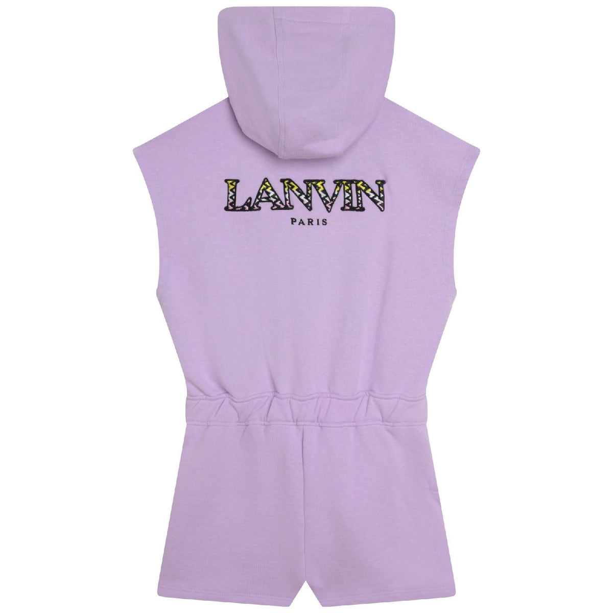 Combi-short à capuche en molleton - Lilas