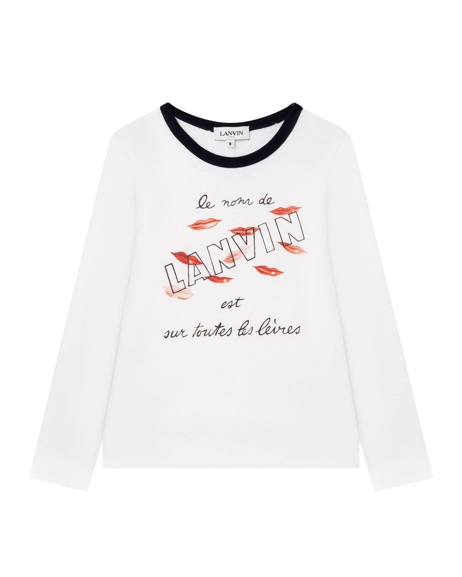 T-shirt manches longues à imprimé - Offwhite