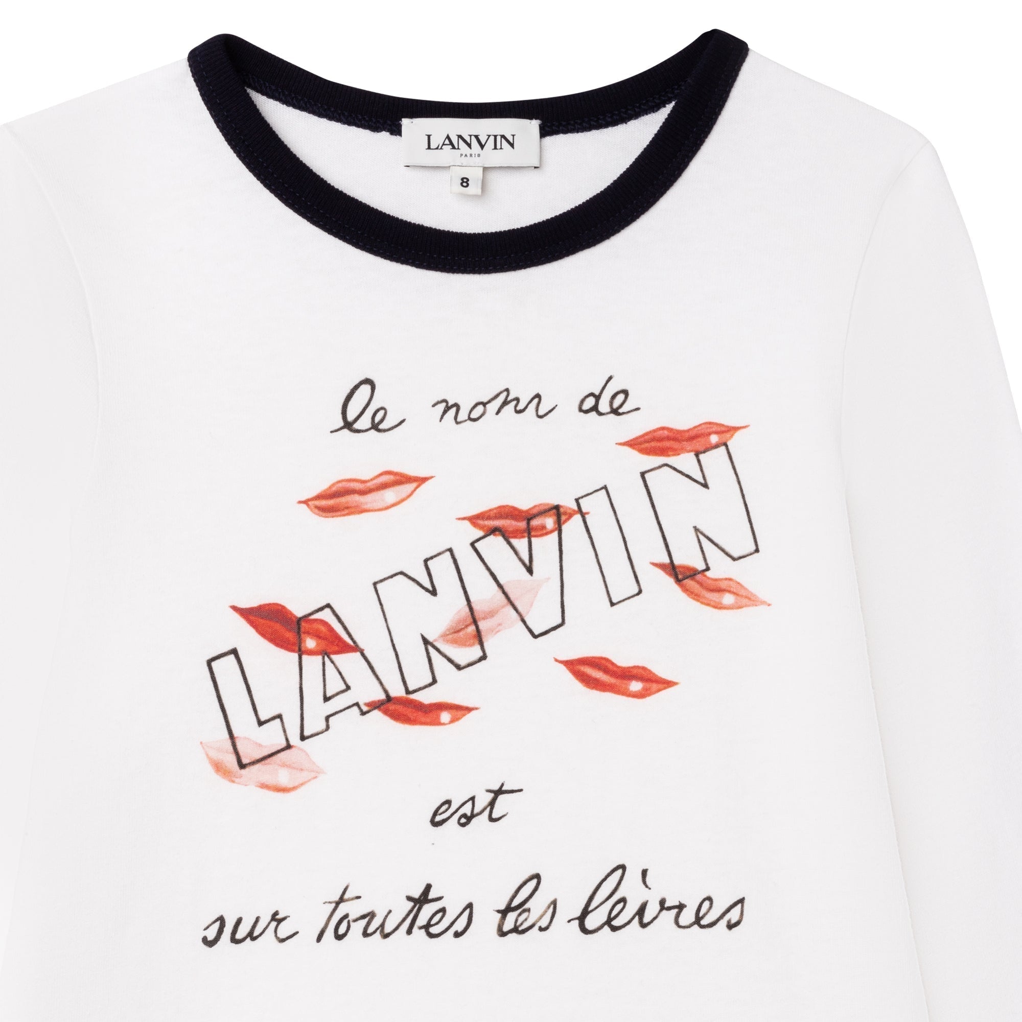 T-shirt manches longues à imprimé - Offwhite