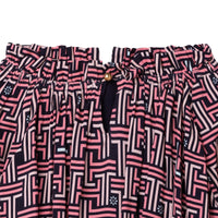 Blouse imprimée all over JL maze - Bleu amiral