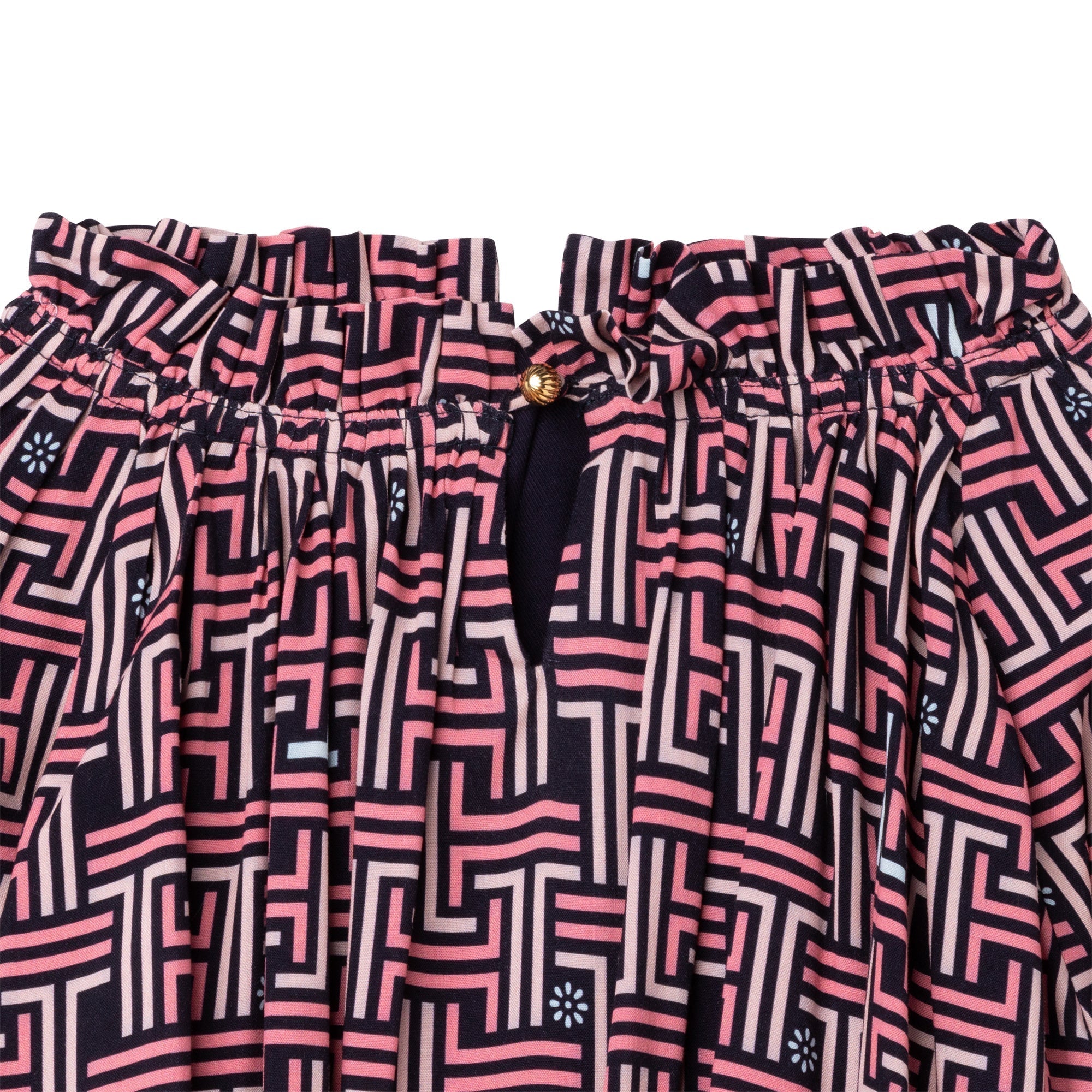 Blouse imprimée all over JL maze - Bleu amiral