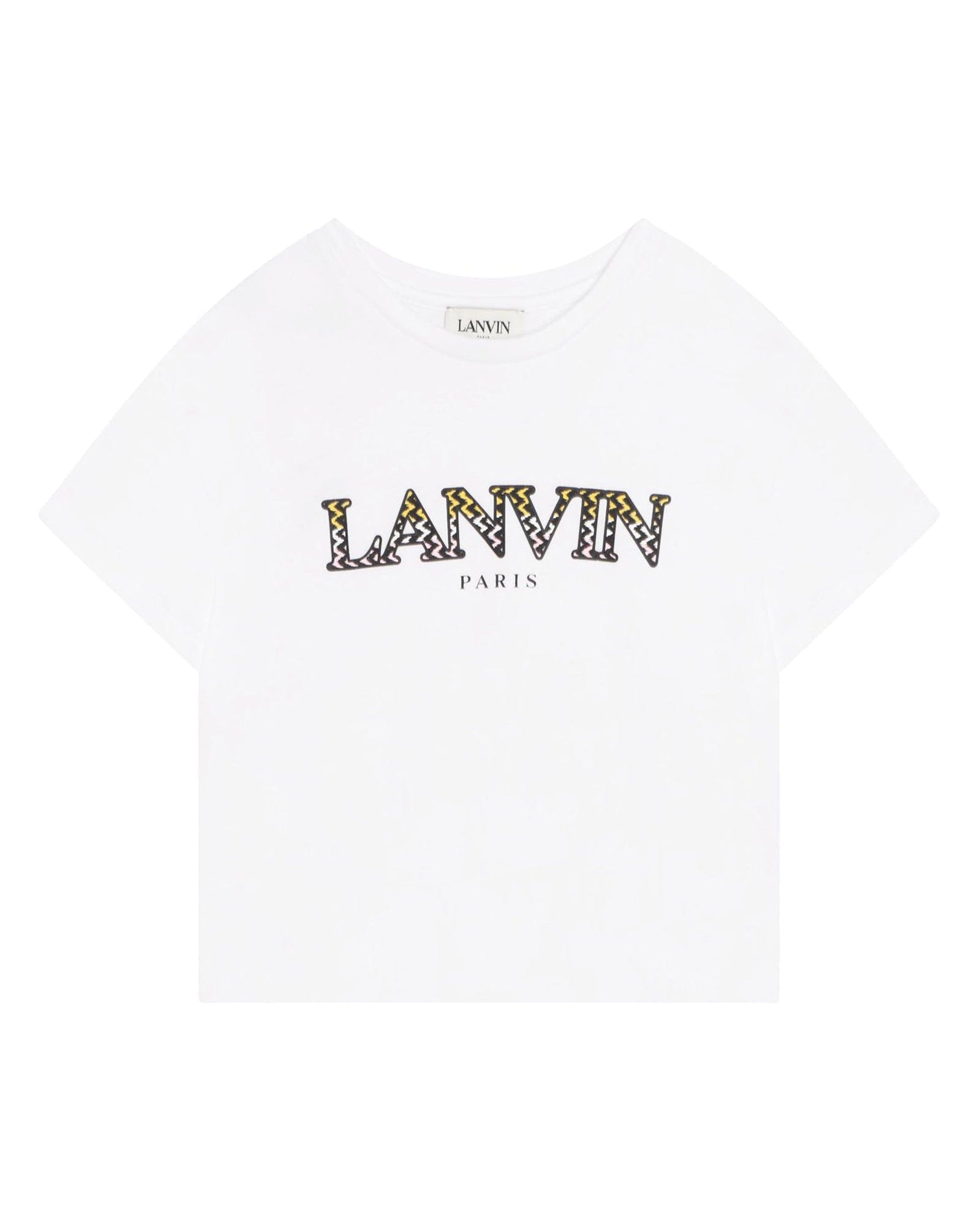 T-shirt court avec manches courtes - Blanc