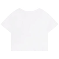 T-shirt court avec manches courtes - Blanc