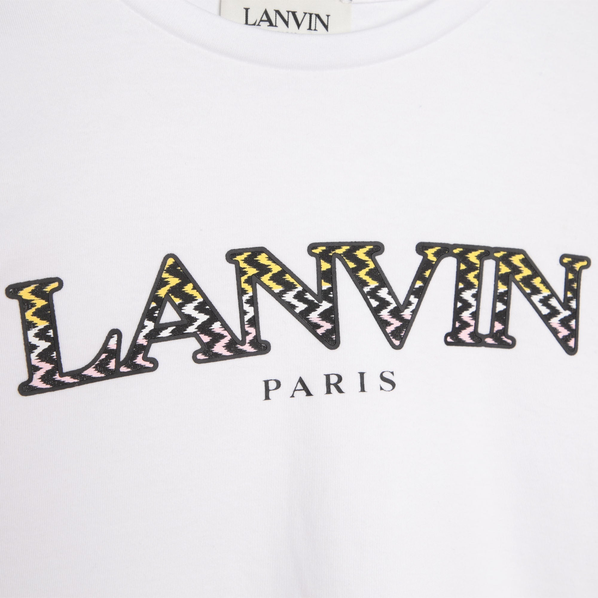 T-shirt court avec manches courtes - Blanc