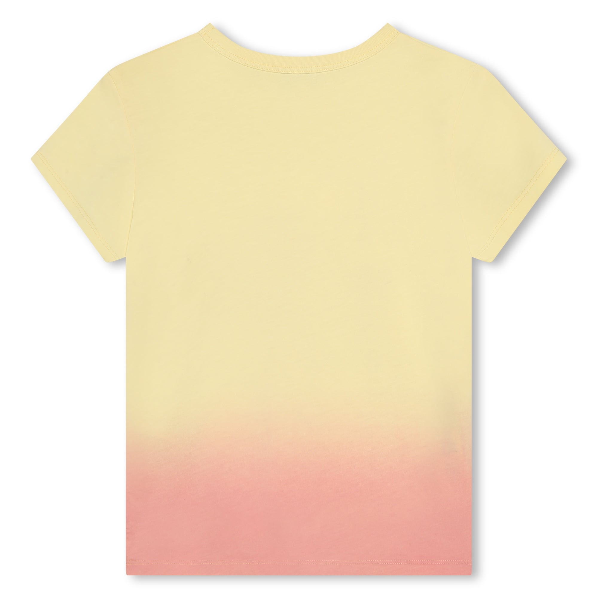 T-shirt dégradé en coton - Jaune Acidulé