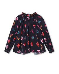 Twill blouse - Admiral blue