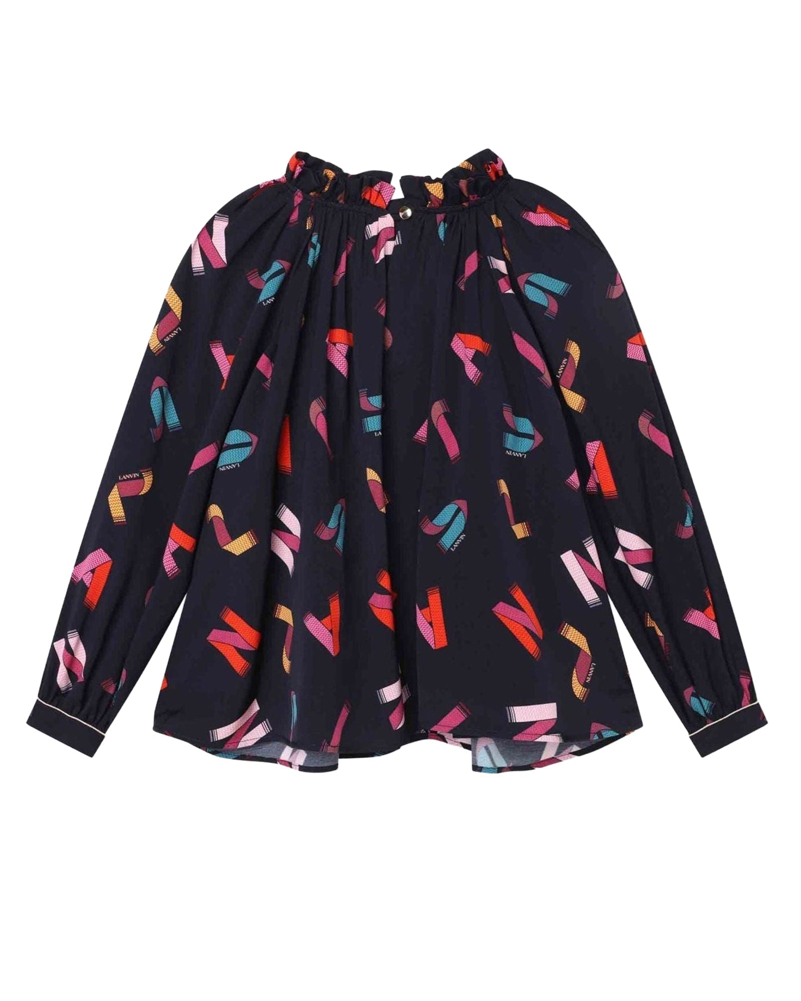 Blouse en twill - Bleu Amiral