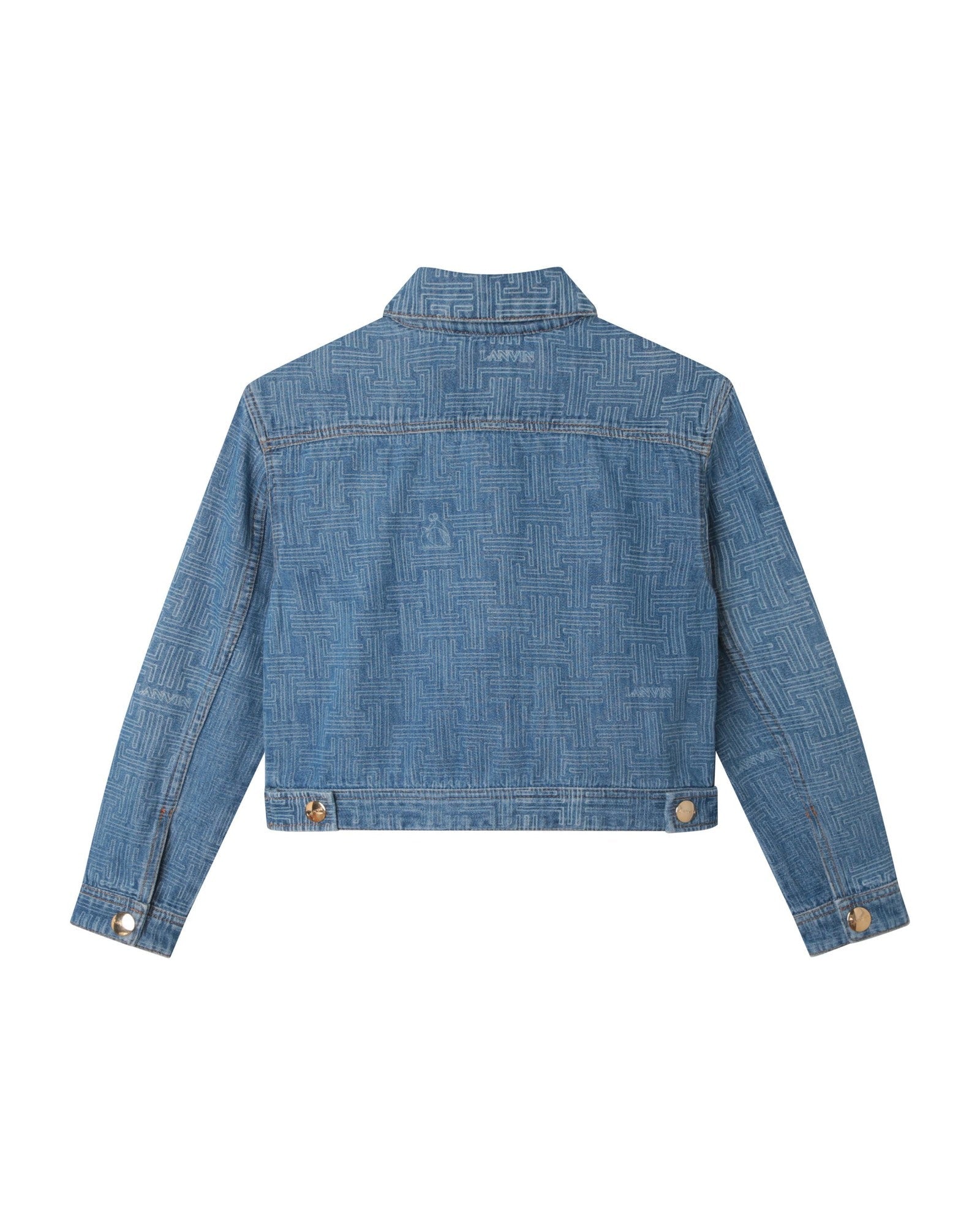 Veste en denim avec impression laser JL maze - Denim blue