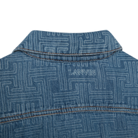 Veste en denim avec impression laser JL maze - Denim blue