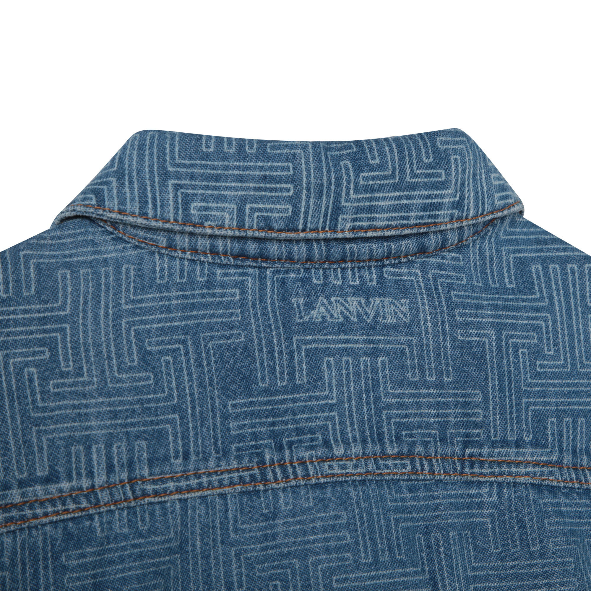 Veste en denim avec impression laser JL maze - Denim blue