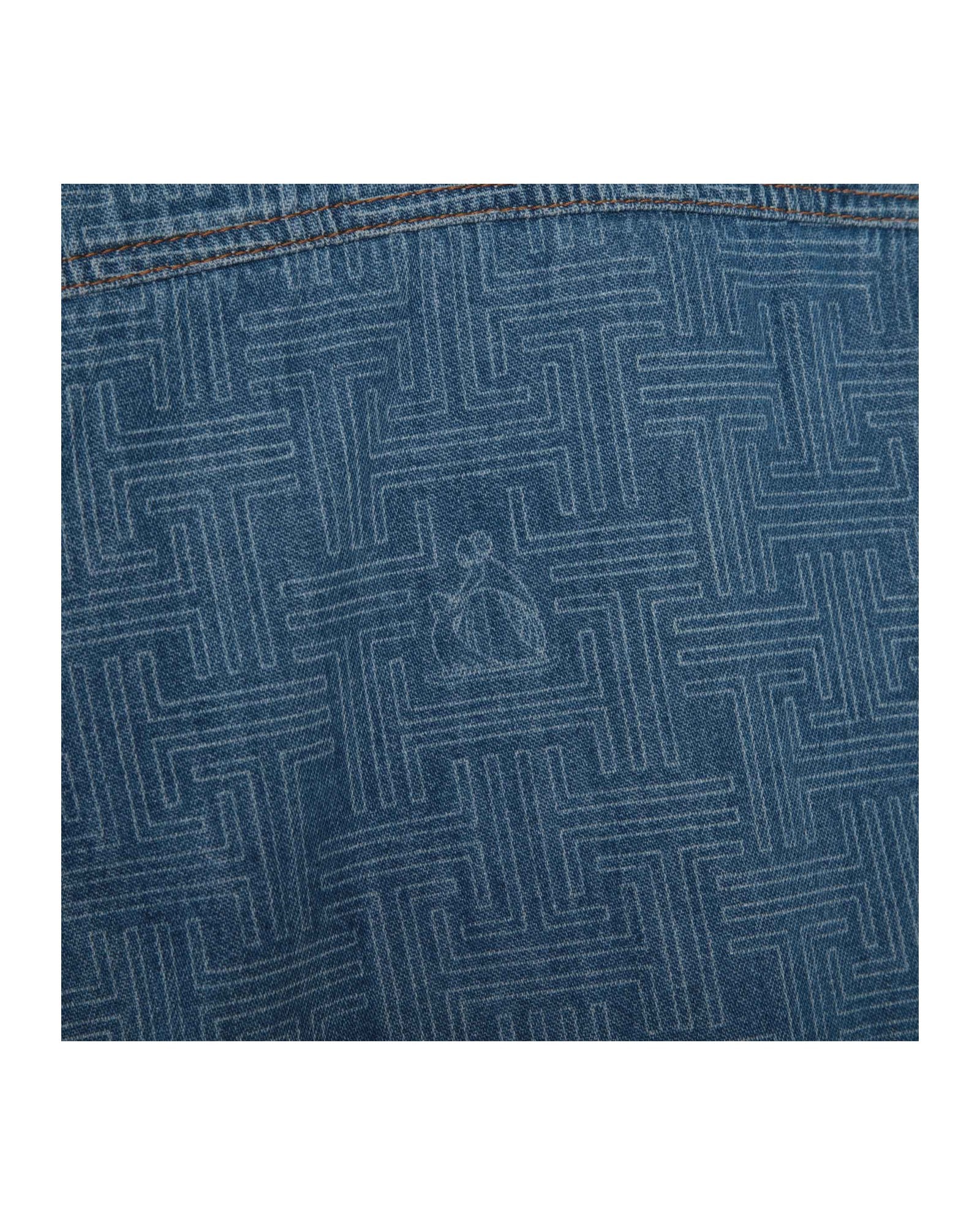 Veste en denim avec impression laser JL maze - Denim blue