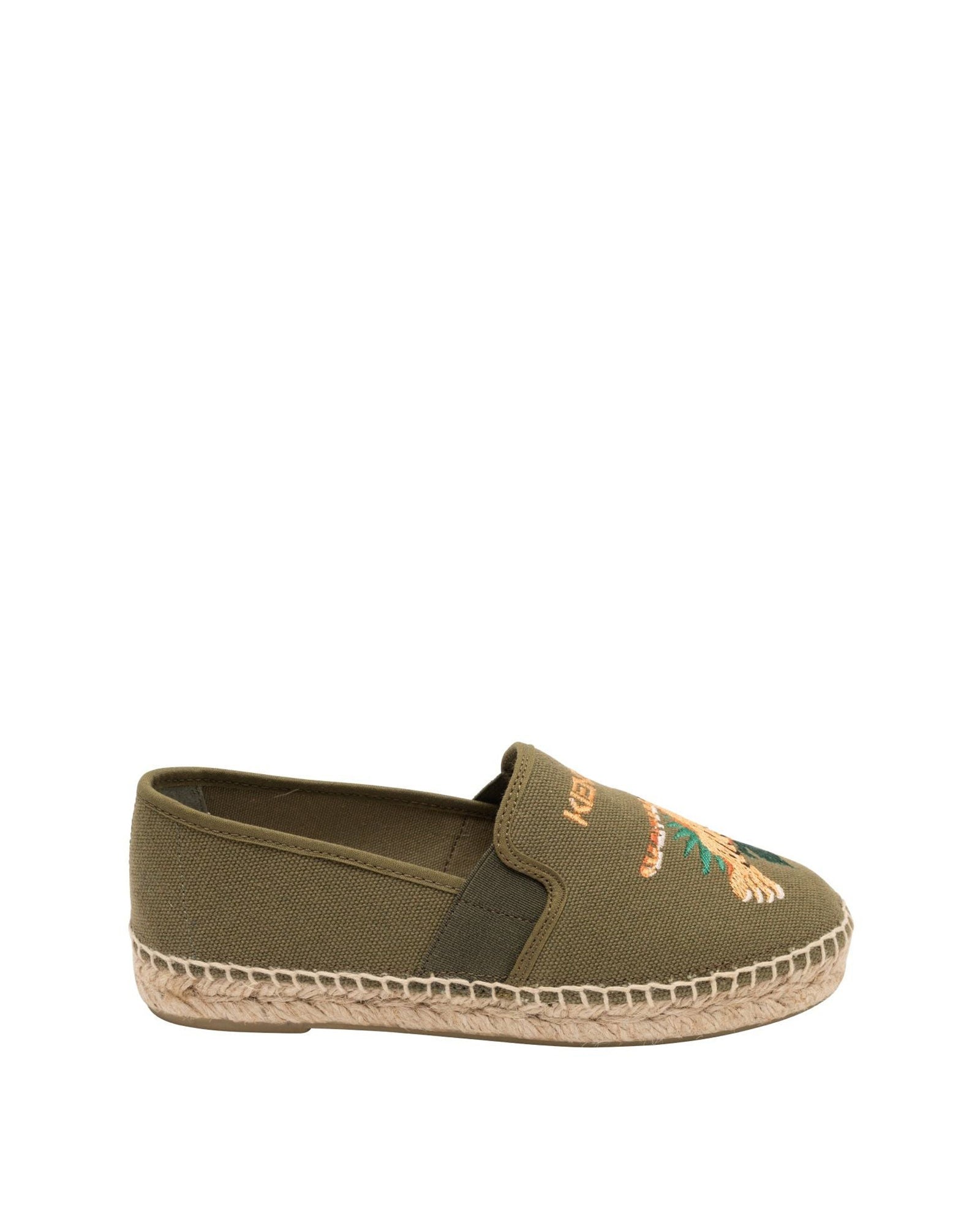 Espadrilles en toile de coton avec élastiques - Moss