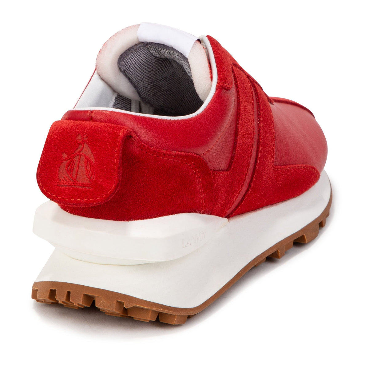 Baskets basses Bumper en cuir - Rouge Vif
