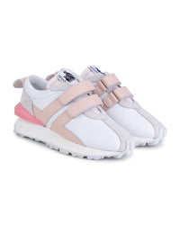 Bumper mini-me low-top trainers in leather - Rosegivree