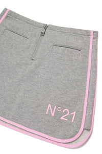 Jupe avec logo zippée - Medium Grey Melange