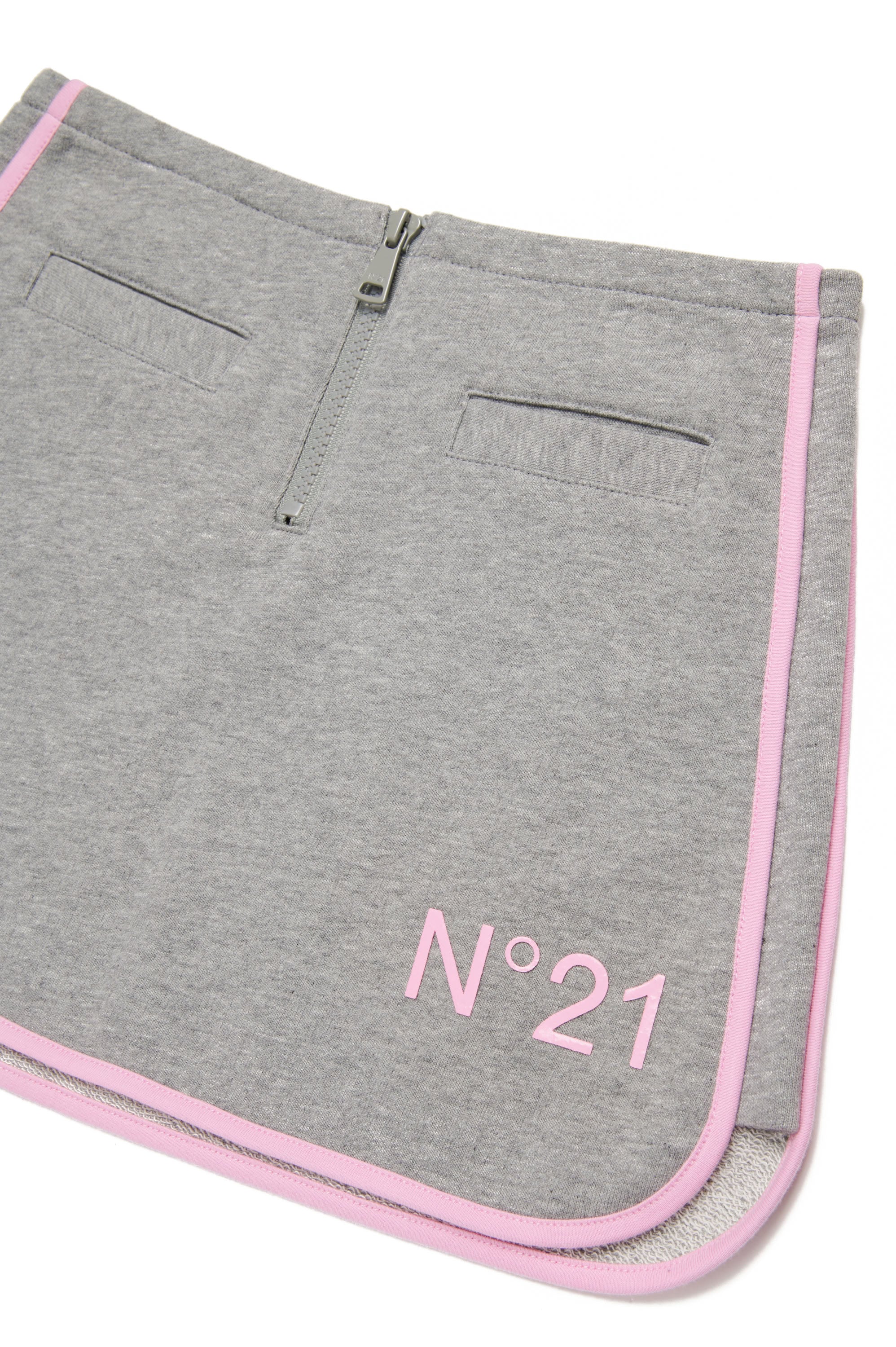 Jupe avec logo zippée - Medium Grey Melange