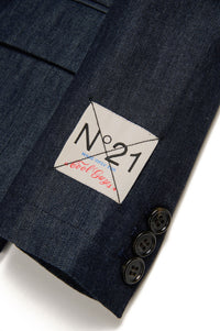 Blazer à boutons - Blue Denim