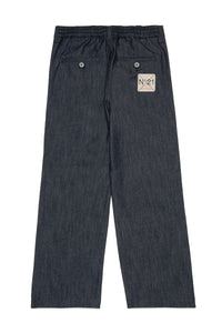 Pantalon avec poches en denim - Blue Denim