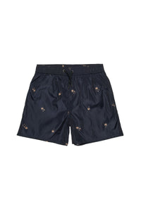 Drawstring swim shorts - Black